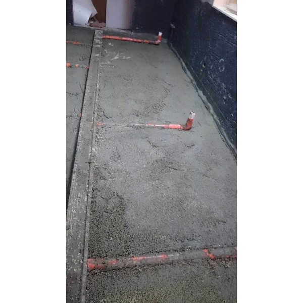 廚房地坪輕質灌漿材墊高工程