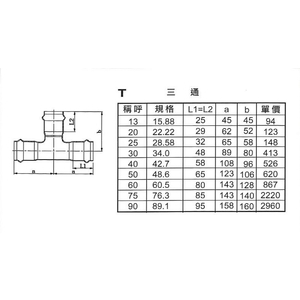 T三通-星灃水電管件企業股份有限公司