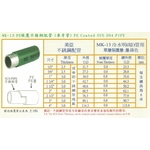 MK-13 PE被覆不銹鋼配管(車牙管)-星灃水電管件企業股份有限公司