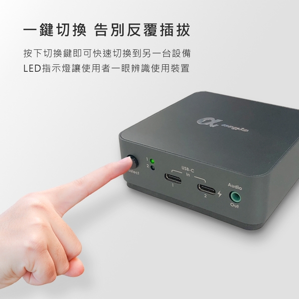 2 USB TYPE-C 轉DP 切換器-日煜國際科技有限公司