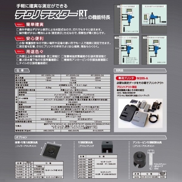 貼附材拉拔試驗機 テクノテスター RT-3000LDII-三幸商事顧問股份有限公司