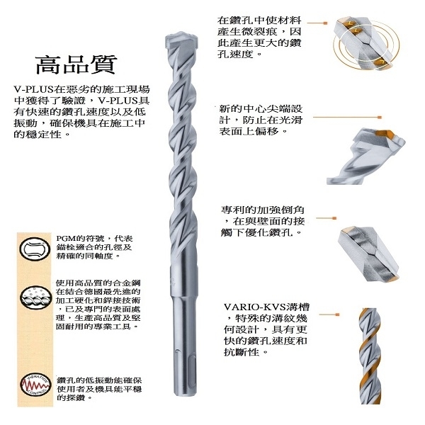 四溝鑽頭 (一字刃) オールドリル V-PLUS 6 × 160-三幸商事顧問股份有限公司