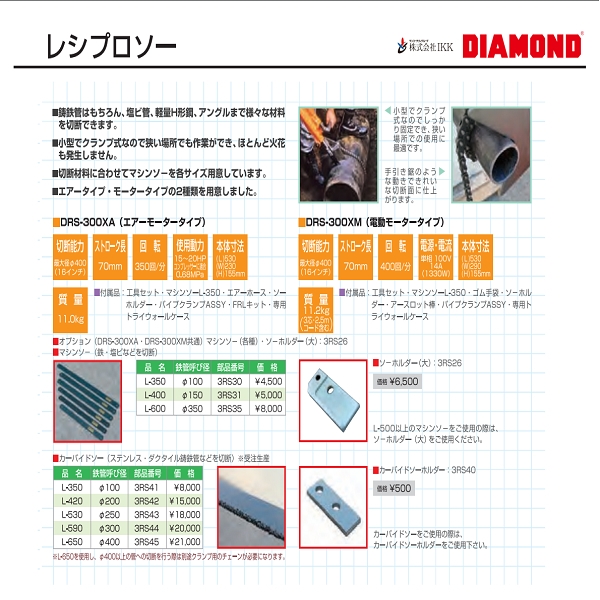 レシプロソー DRS-300XM 電動式-三幸商事顧問股份有限公司