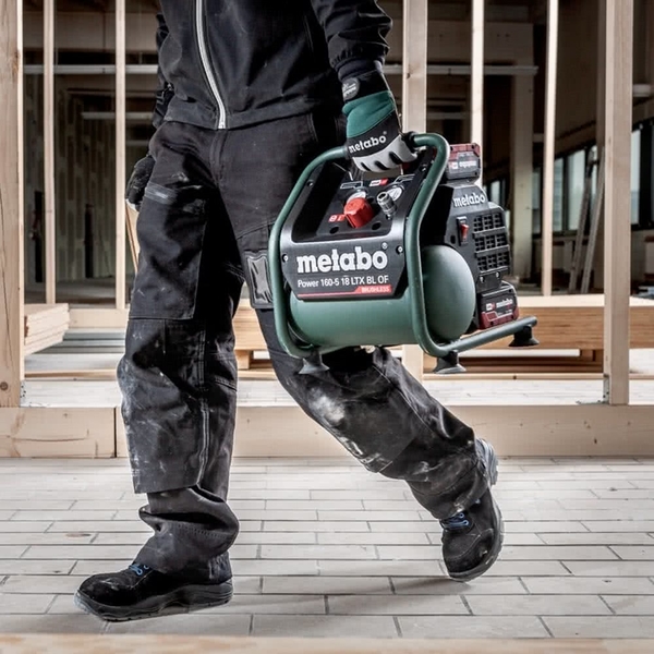 【metabo 美達寶】 18V鋰電無刷無油空壓機 POWER 160-5 18 LTX BL OF 5.5HD單電版(優惠套裝組合)-台灣華嶠貿易股份有限公司