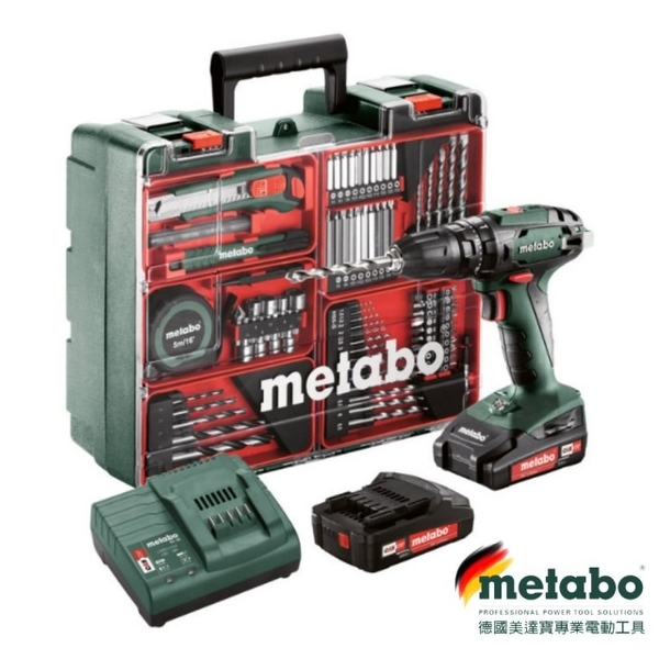 【metabo 美達寶】 18V鋰電震動電鑽組 SB 18 SET