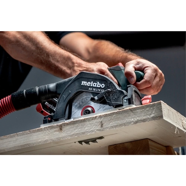 【metabo 美達寶】 18V鋰電圓鋸機 KS 18 LTX 57 4.0HD單電版(優惠套裝組合)-台灣華嶠貿易股份有限公司