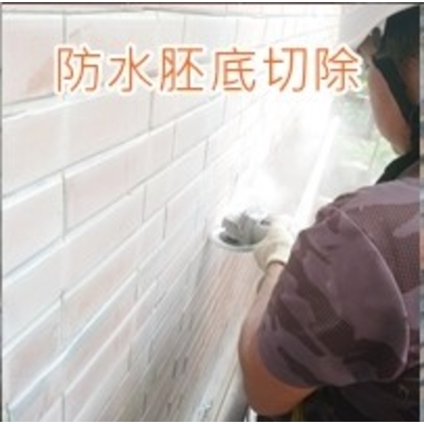 淡水華城外牆磁磚防水胚底切除-樂潤工程有限公司