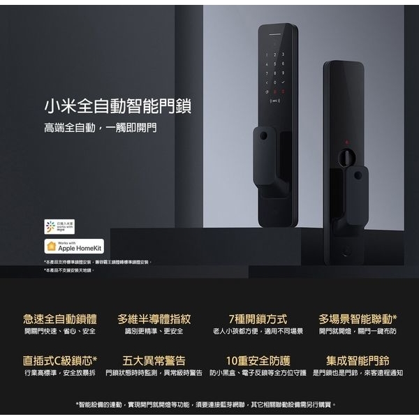 小米【推拉式P02】 智能指纹電子鎖小米系列家用防盜密碼智能電子門鎖安裝（全台皆可安裝）-秉佑企業社