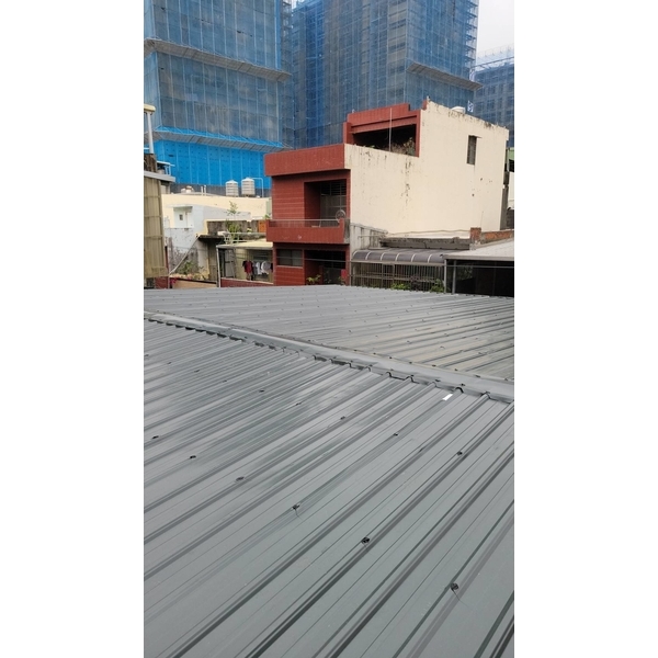 頂樓鐵皮屋頂搭建 6張