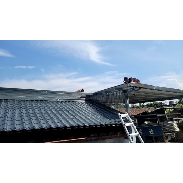 古厝屋頂蓋白鐵琉璃瓦板 防漏水-佳德金屬企業社