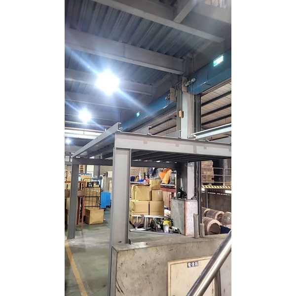 廠內鋼構平台製作安裝含扶手