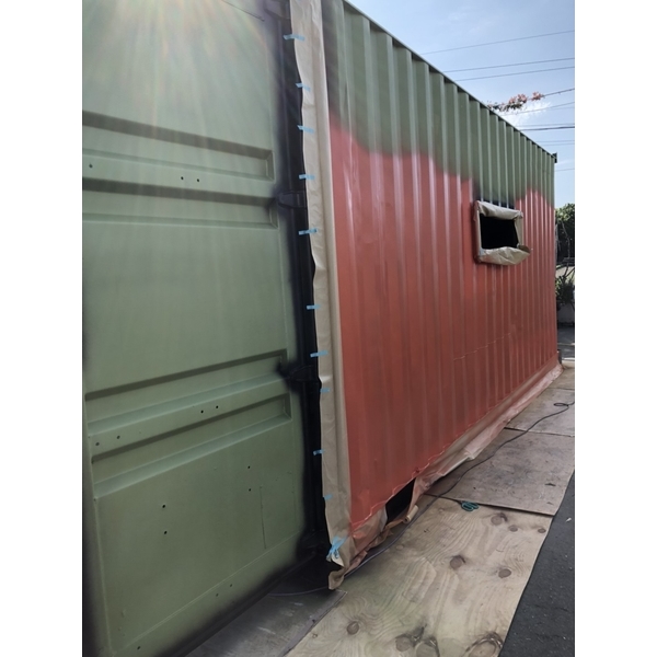 貨櫃屋噴漆施工