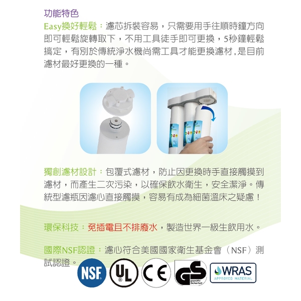 泰浦樂 3道式商業用快拆飲淨水機 TPR-WS02-泰浦樂國際有限公司