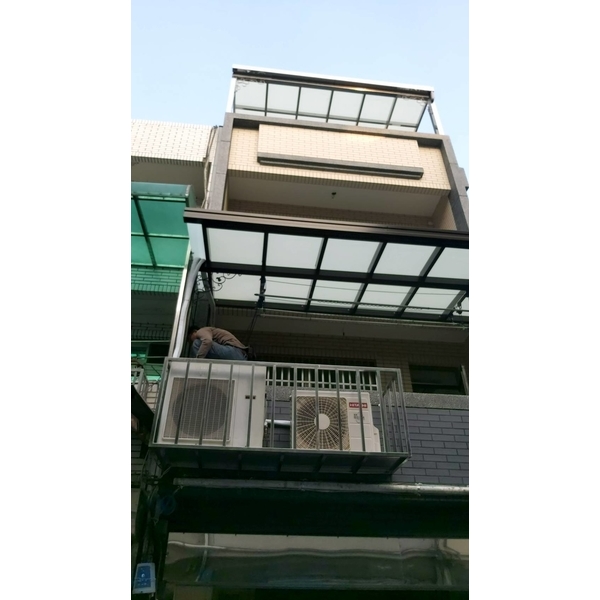 白鐵烤漆採光罩 白鐵烤漆採光罩