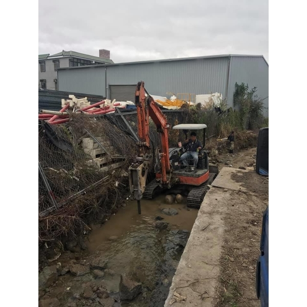 水溝箱涵基礎開挖
