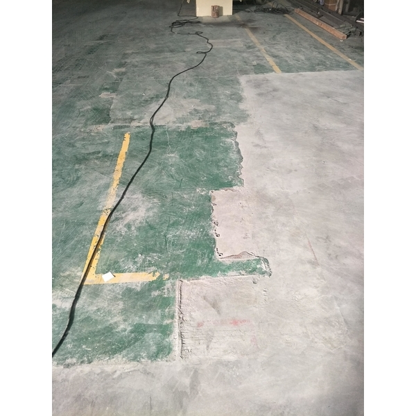 高雄某工廠舊環氧翻新硬化-磨石通工程公司