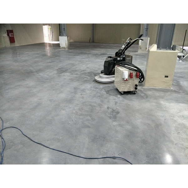高雄某工廠舊環氧翻新硬化-磨石通工程公司