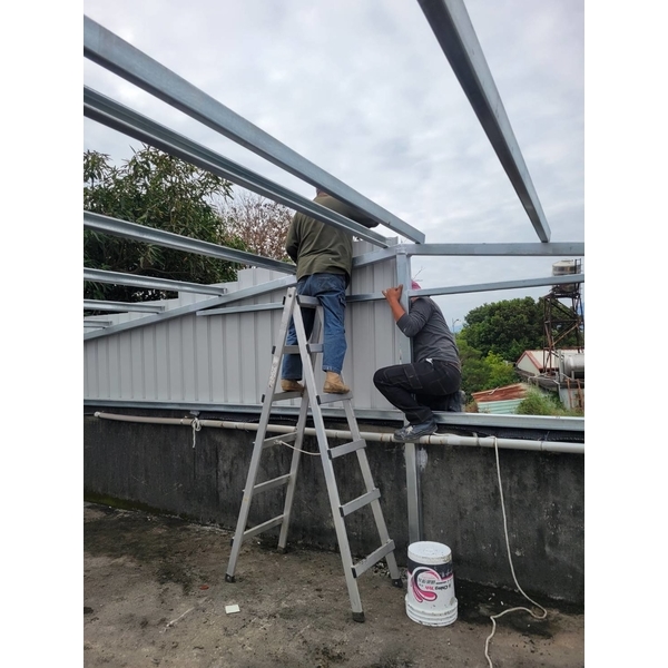 頂樓防水隔熱鐵屋增建工程