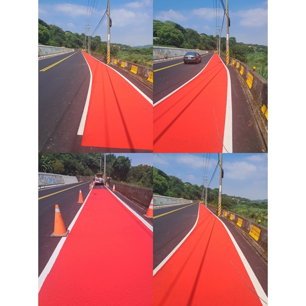 冷塑型彩色止滑道路塗料-自行車道-新晟化工原料企業有限公司