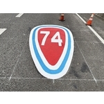 國3霧峰交流道道路編號塗料工程