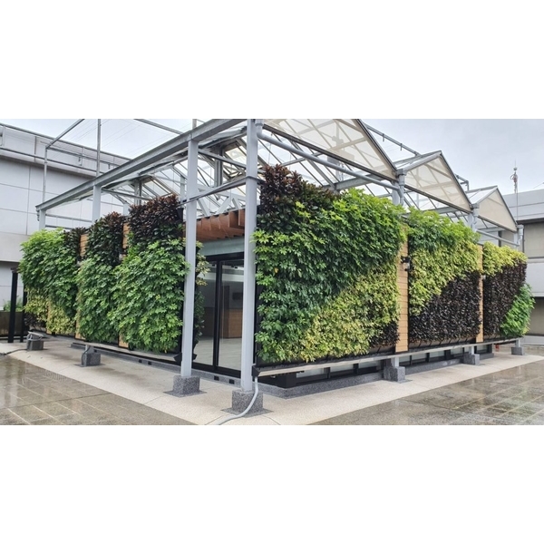 上市櫃公司屋頂玻璃屋植生牆-尚駿工業股份有限公司