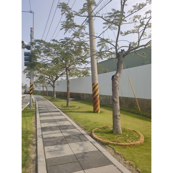 人行道舖面設計-平板磚(透水磚)-創懋企業有限公司