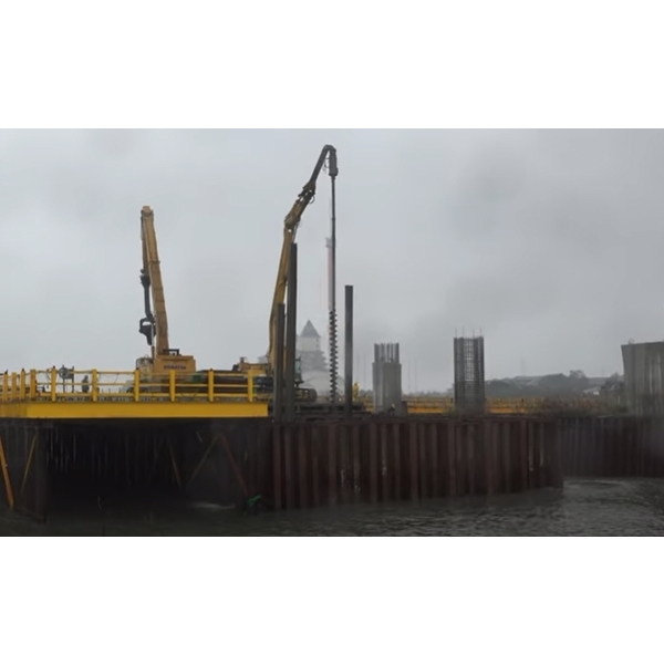 淡江大橋-樁帽及墩柱施工-吉臣工程有限公司