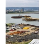 淡江大橋-鋼板樁圍堰、安全支撐、施工構台、施工便橋