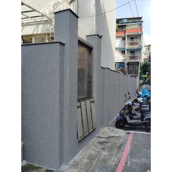 多彩仿石漆配色及勾縫設計