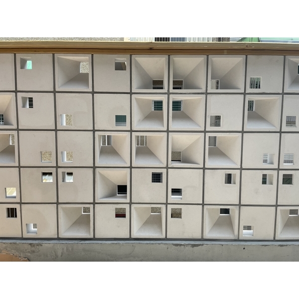 台南黃建築師陽台藝術牆-瓦力砌磚工作坊