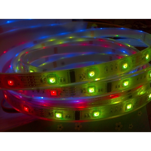 LED 6803全彩跑馬矽膠防水軟性燈帶