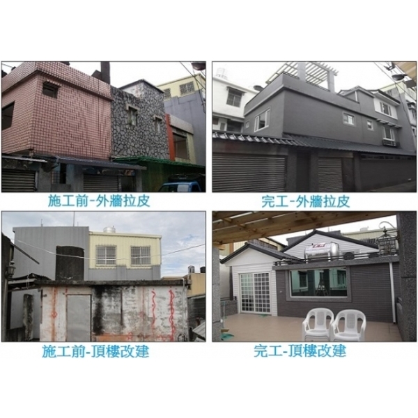 外牆拉皮、頂樓改建 外牆拉皮、頂樓改建