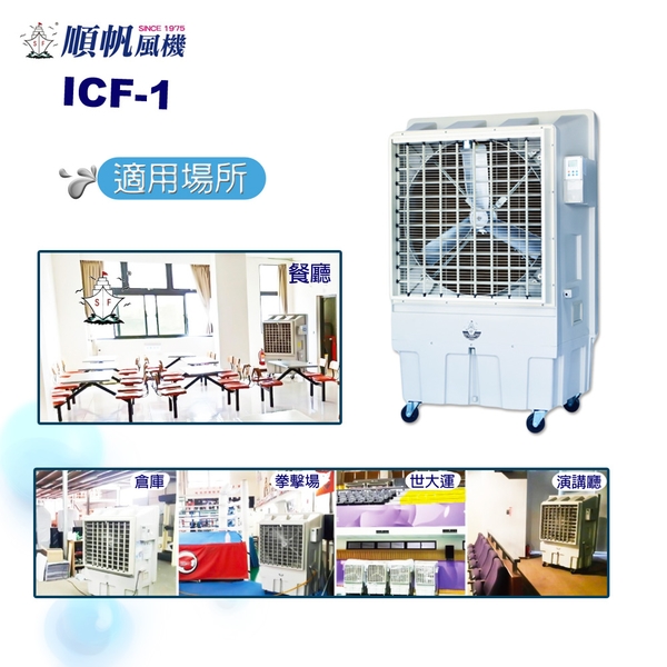 冰晶水冷扇-適用場所-綠陽能源環保有限公司
