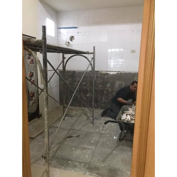 打石地磚+壁磚工程