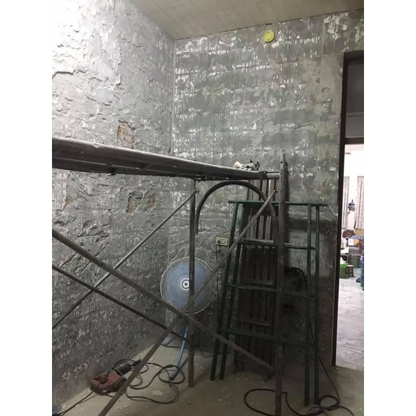 打石廚房地板+壁磚及2樓陽台地板