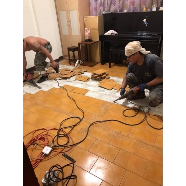 剃磚+拆地板 剃磚+拆地板