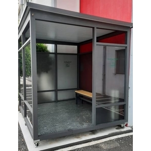 戶外吸菸區（訂製玻璃款）-鴻家鋁業社