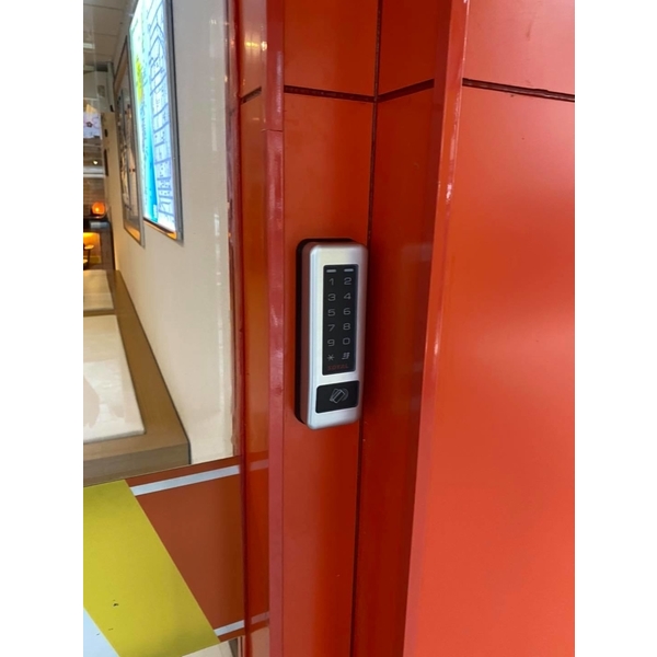 玻璃門無框雙開雙鎖具
