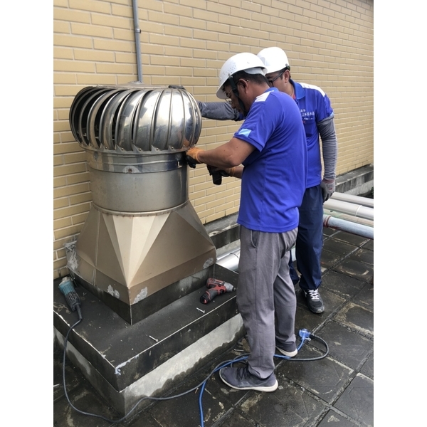 上市公司台泥 花蓮和平發電廠 管道間排風機向上型-全方位工程行