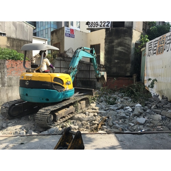 挖土機施工圖 拆除工程