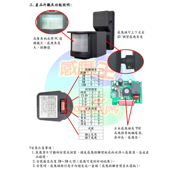 CY-150A  戶外型紅外線感應器-感應王科技有限公司
