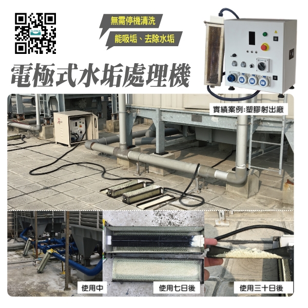 電極式水垢處理機│實績案例:塑膠射出廠-盛和股份有限公司