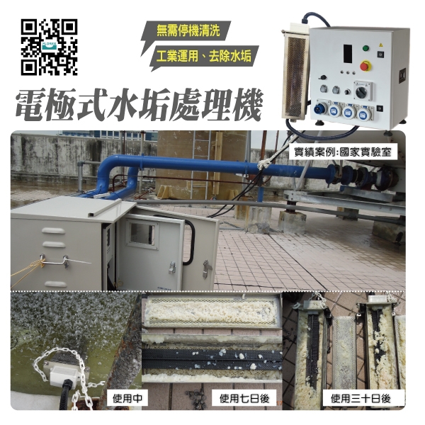 電極式水垢處理機│實績案例:國家實驗室-盛和股份有限公司
