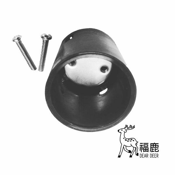 六孔內鐵片夾繩固定網室管帽組 (網室錏管帽)