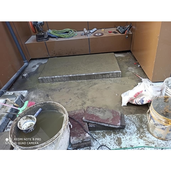 義大廣場 基礎座植筋 釘模 灌漿