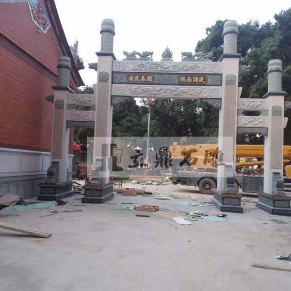 福座.牌樓-牌樓石雕