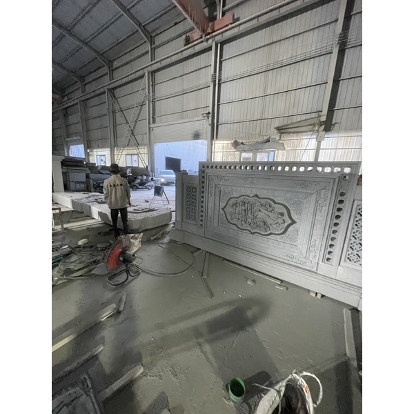 現代建築石雕-公司工廠門面招牌圍籬