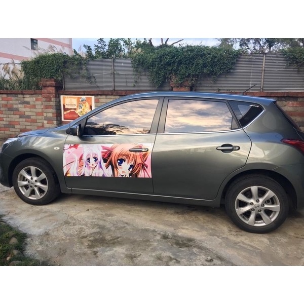 轎車側面噴畫-東海廣告工程有限公司