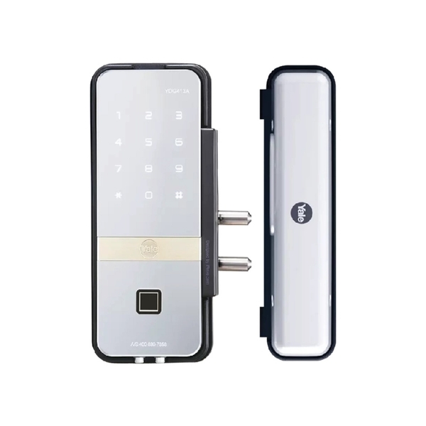 耶魯YDG413A-玻璃門專用電子輔助鎖-蕎鴻數位科技