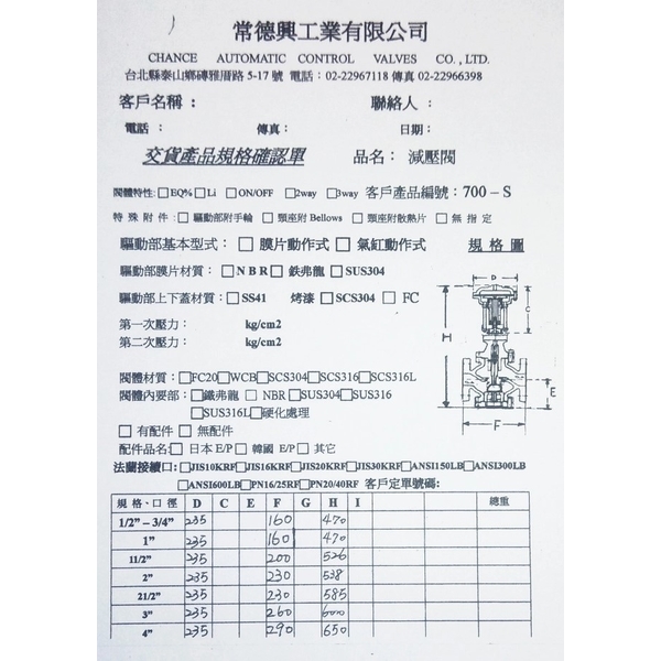 產品規格/尺寸-常德興企業社